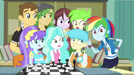 Teddy t. Touchdown Paisley (My Little Pony) Velvet Sky (My Little Pony) Sandalwood (My Little Pony) Bright Idea (My Little Pony) Rainbow Dash TV Show My Little Pony: Equestria Girls HD Desktop Wallpaper | Background Image