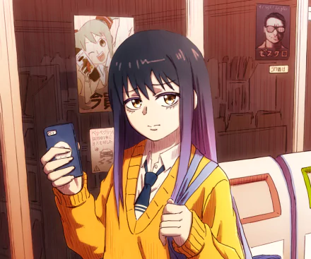 Miko Yotsuya Anime Mieruko-chan HD Desktop Wallpaper | Background Image