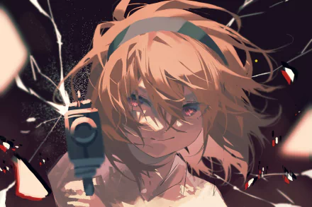 orange hair Hōjō Satoko Anime Higurashi When They Cry HD Desktop Wallpaper | Background Image