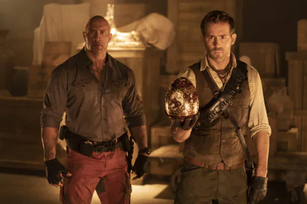 Ryan Reynolds Dwayne Johnson movie Red Notice HD Desktop Wallpaper | Background Image