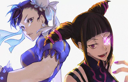 Chun-Li (Street Fighter) Juri (Street Fighter) video game Street Fighter HD Desktop Wallpaper | Background Image