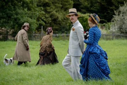 Claire Foy Benedict Cumberbatch movie The Electrical Life of Louis Wain HD Desktop Wallpaper | Background Image