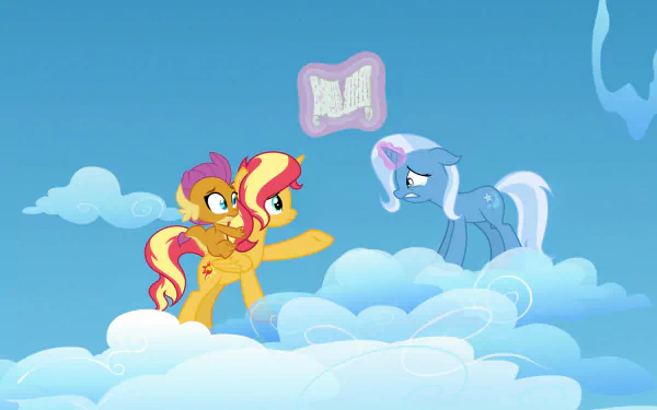 Trixie (My Little Pony) Smolder (My Little Pony) Sunset Shimmer TV Show My Little Pony: Friendship Is Magic HD Desktop Wallpaper | Background Image