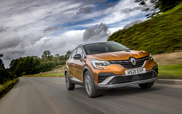 SUV Renault Captur E-TECH Hybrid R.S. Line vehicle Renault Captur HD Desktop Wallpaper | Background Image