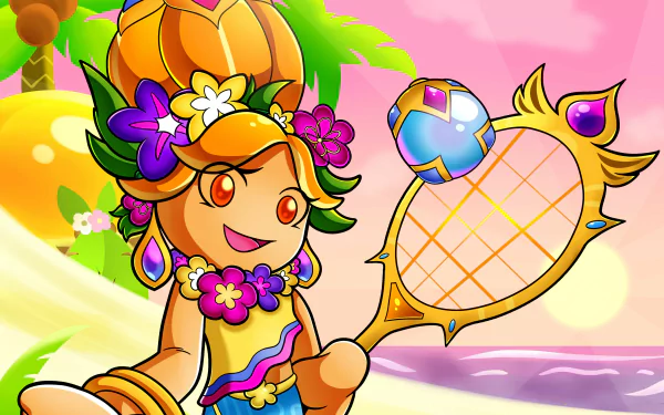 Orange Cookie (Cookie Run) video game Cookie Run: OvenBreak HD Desktop Wallpaper | Background Image