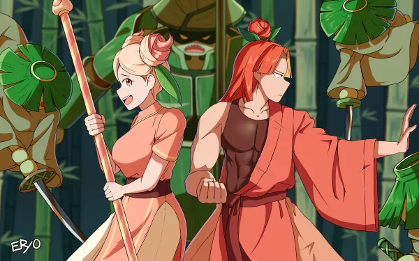 Plum Cookie (Cookie Run) Peach Cookie (Cookie Run) video game Cookie Run: OvenBreak HD Desktop Wallpaper | Background Image