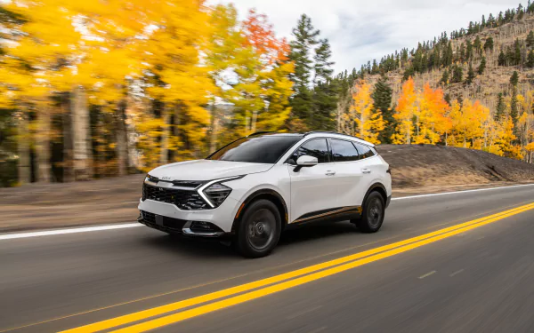 SUV vehicle Kia Sportage SX HD Desktop Wallpaper | Background Image