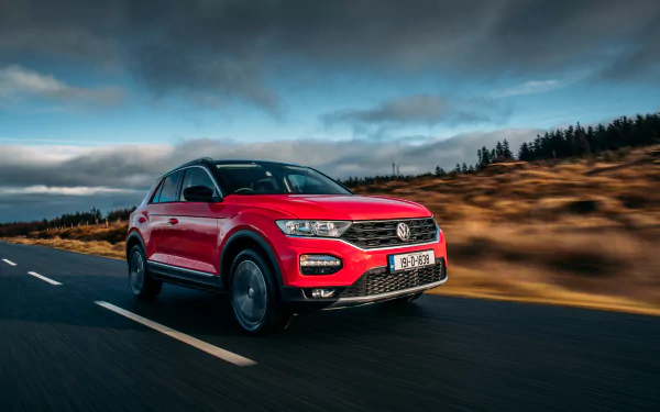 SUV vehicle Volkswagen T-Roc HD Desktop Wallpaper | Background Image