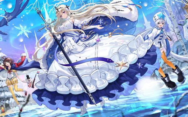 Noah (Alchemy Stars) Nikinis (Alchemy Stars) Louise (Alchemy Stars) Bethlehem (Alchemy Stars) video game Alchemy Stars HD Desktop Wallpaper | Background Image