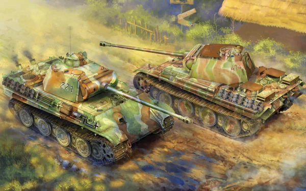 tank Panzerkampfwagen V Panther military Panther Tank HD Desktop Wallpaper | Background Image