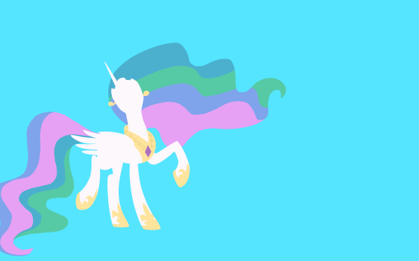 TV Show My Little Pony: Friendship is Magic My Little Pony Princess Celestia Minimalist HD Wallpaper | Background Image