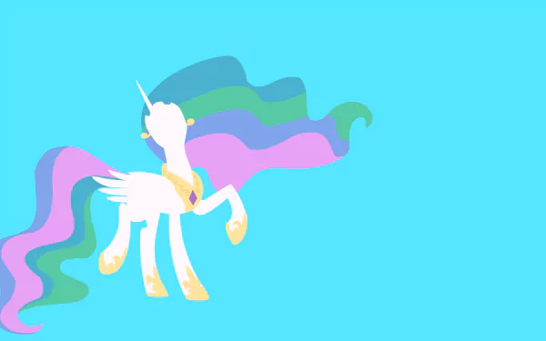 minimalist Princess Celestia TV Show My Little Pony: Friendship Is Magic HD Desktop Wallpaper | Background Image