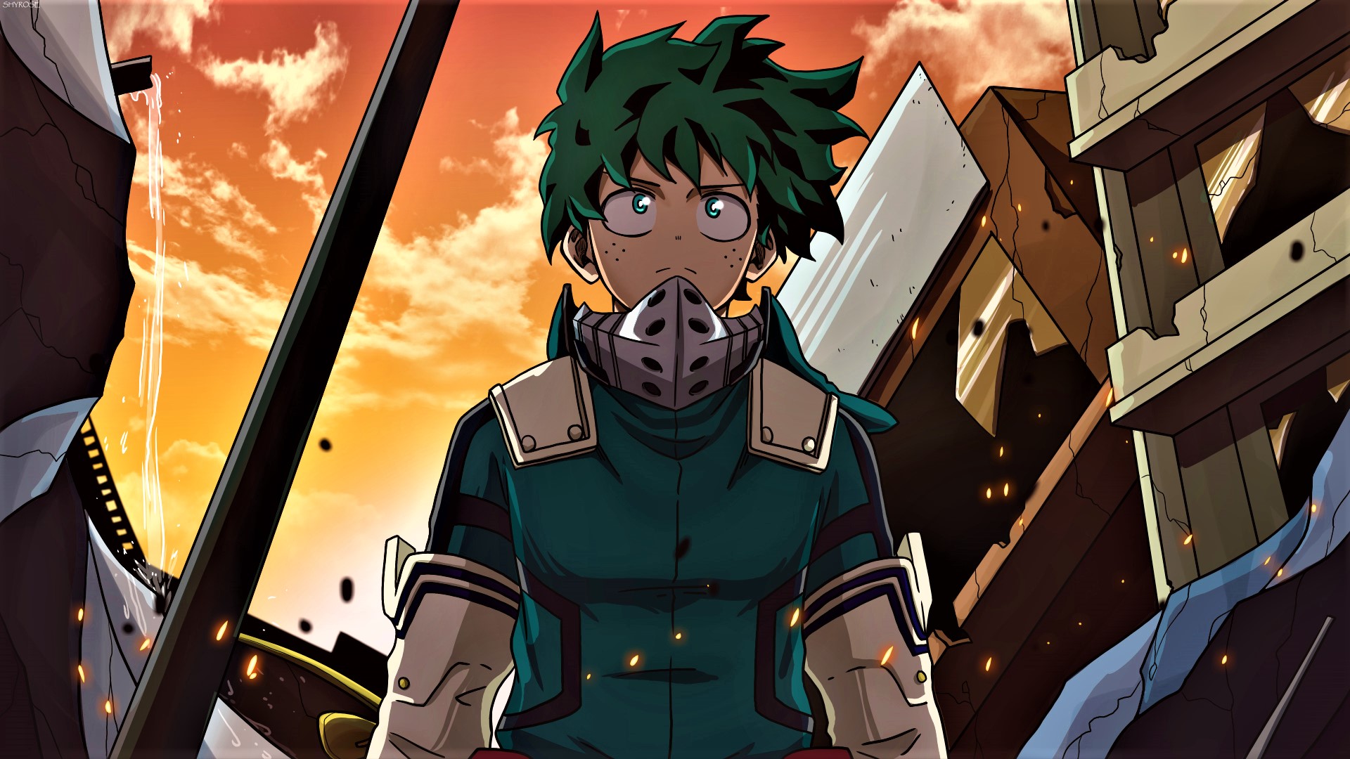 Download Izuku Midoriya Anime My Hero Academia HD Wallpaper by Shyrose