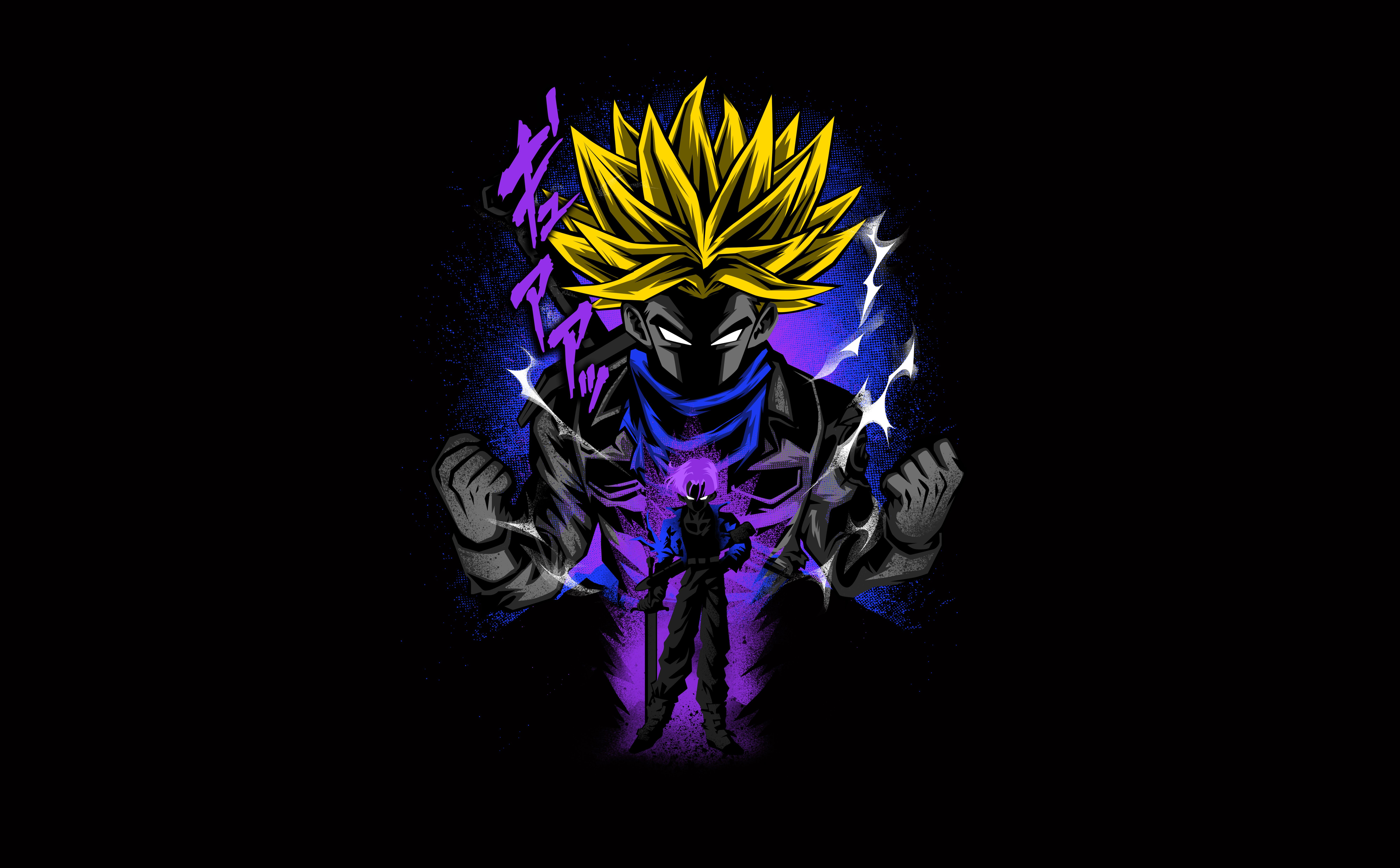 SSJ RAGE TRUNKS, dbz, HD phone wallpaper