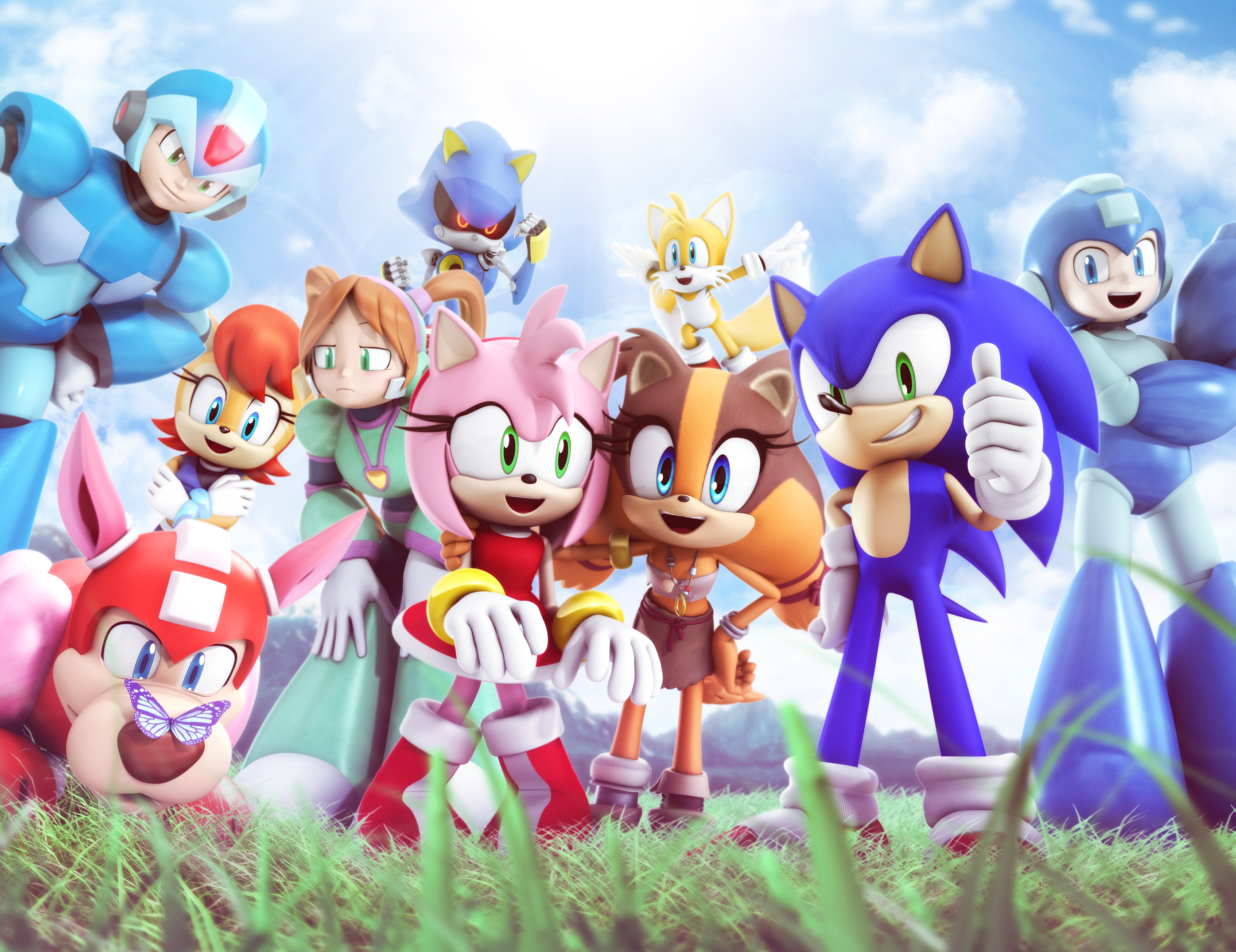 Comics Sonic & Mega Man: Worlds Unite HD Wallpaper | Background Image
