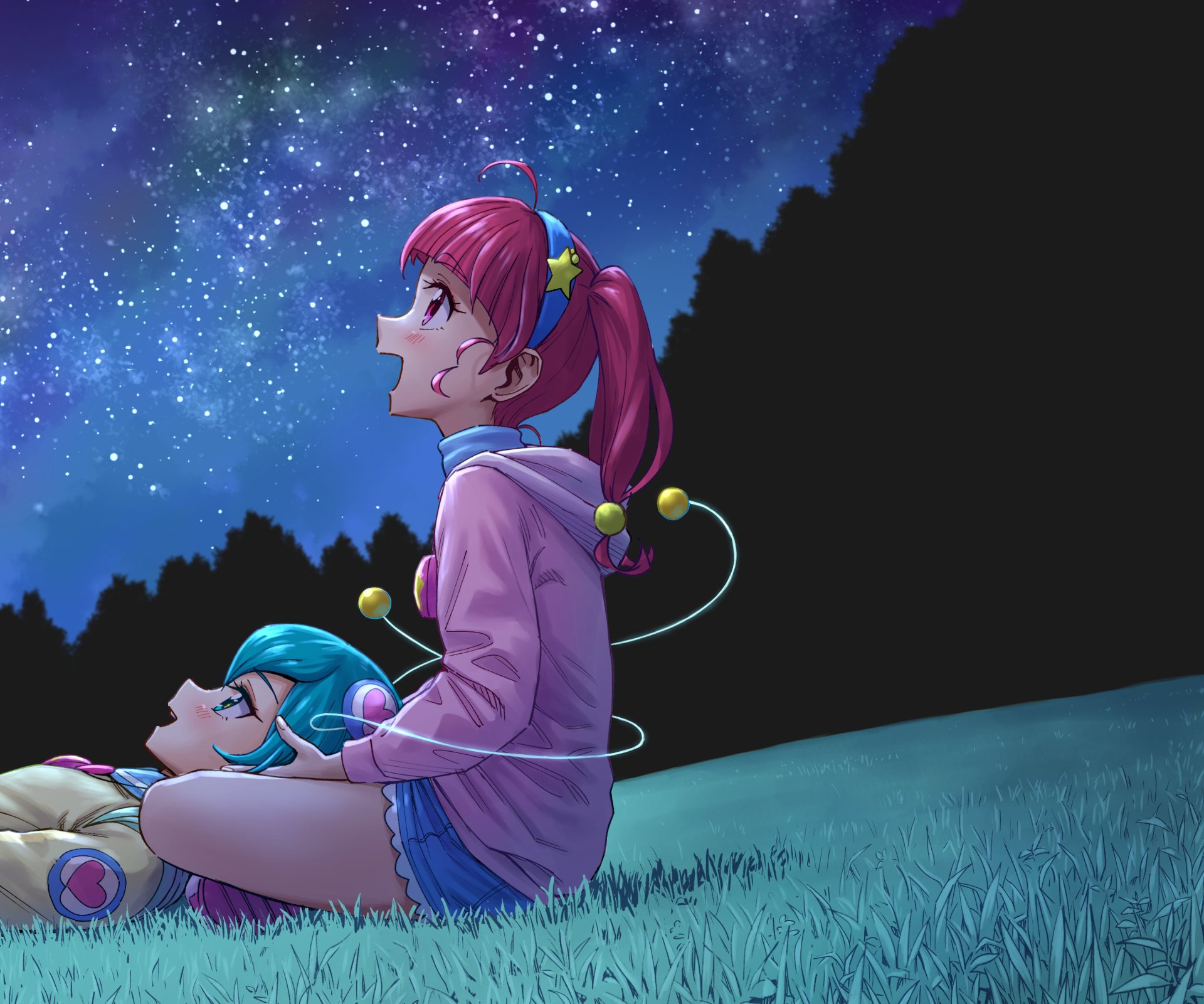 Download Hoshina Hikaru Lala Hagoromo Anime Star☆Twinkle Precure HD Wallpaper