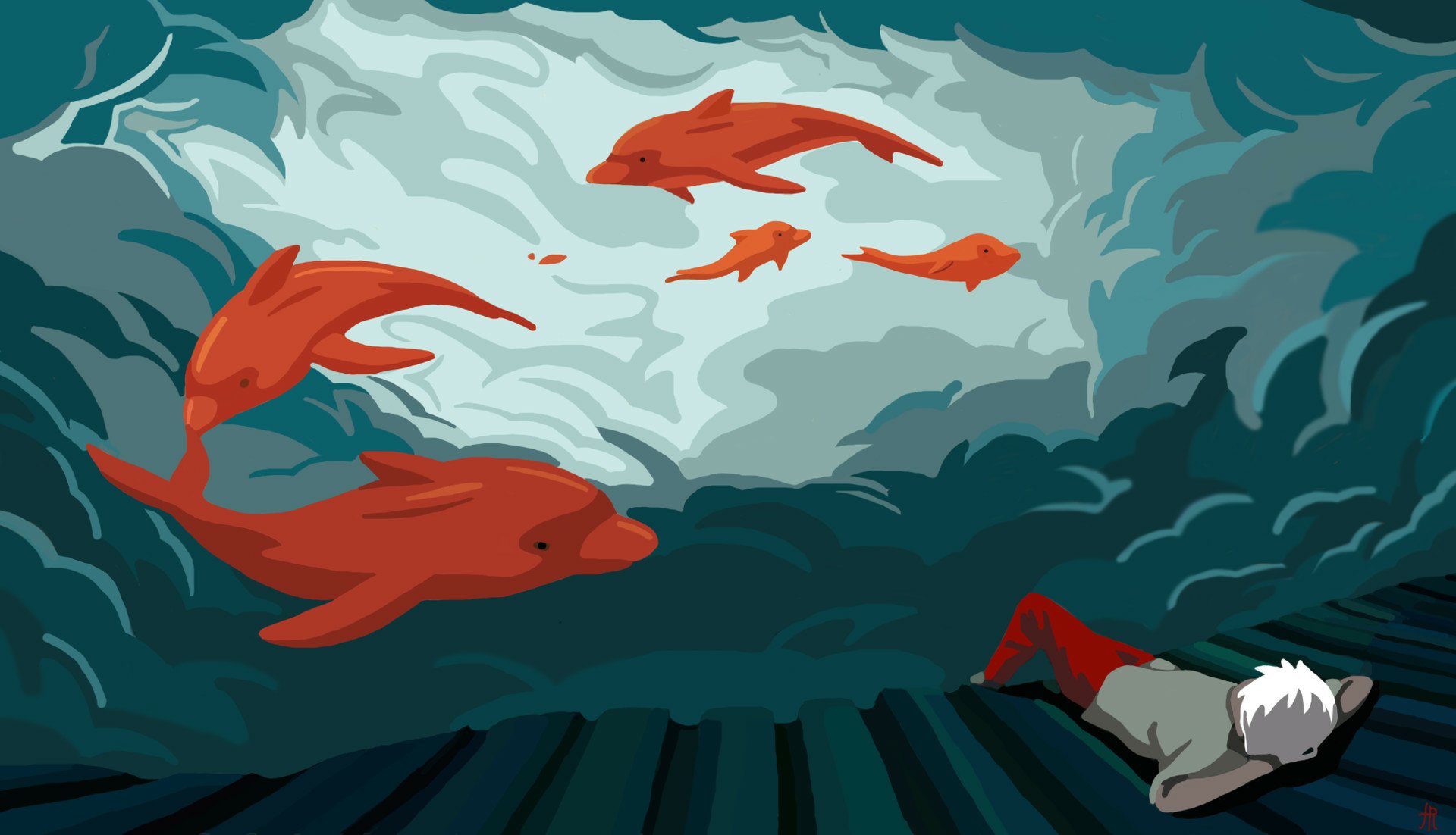 Download Anime Big Fish & Begonia HD Wallpaper