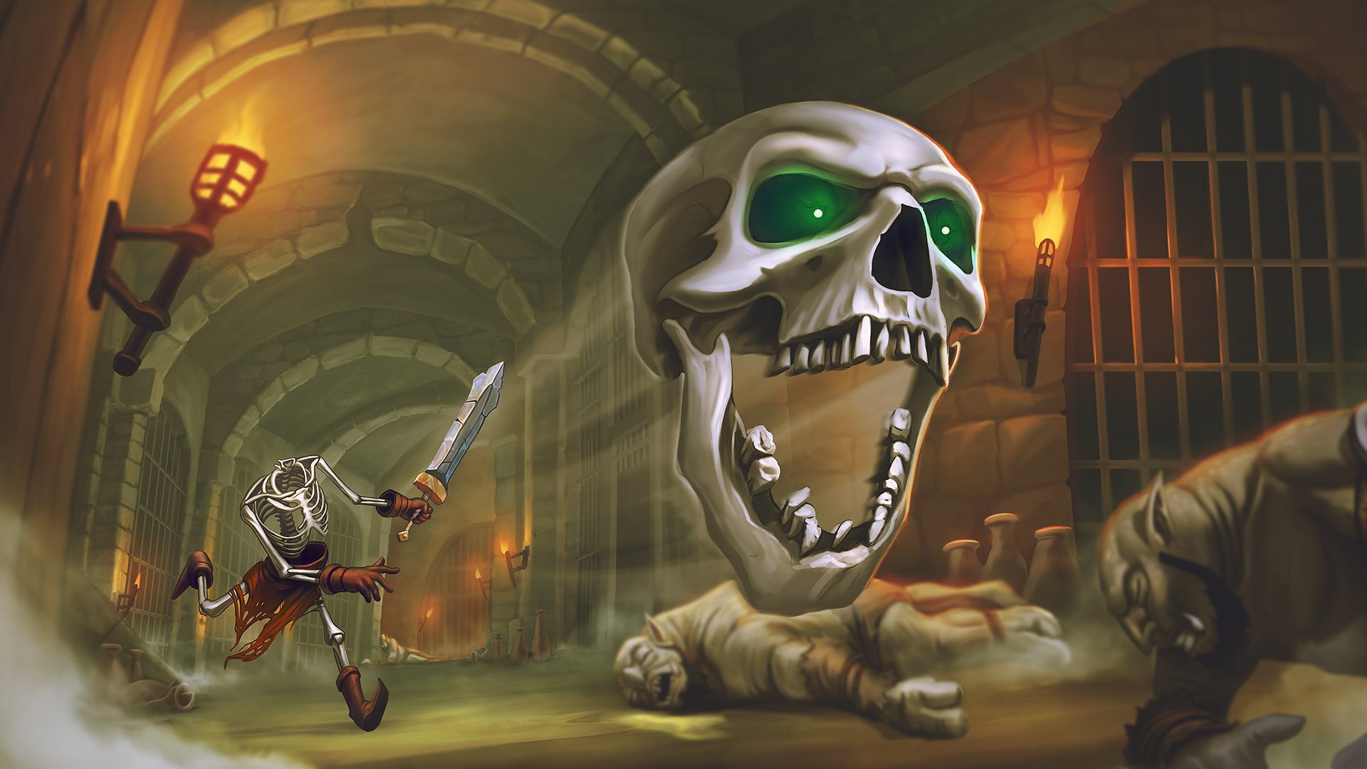 Download Video Game Skeletal Avenger HD Wallpaper