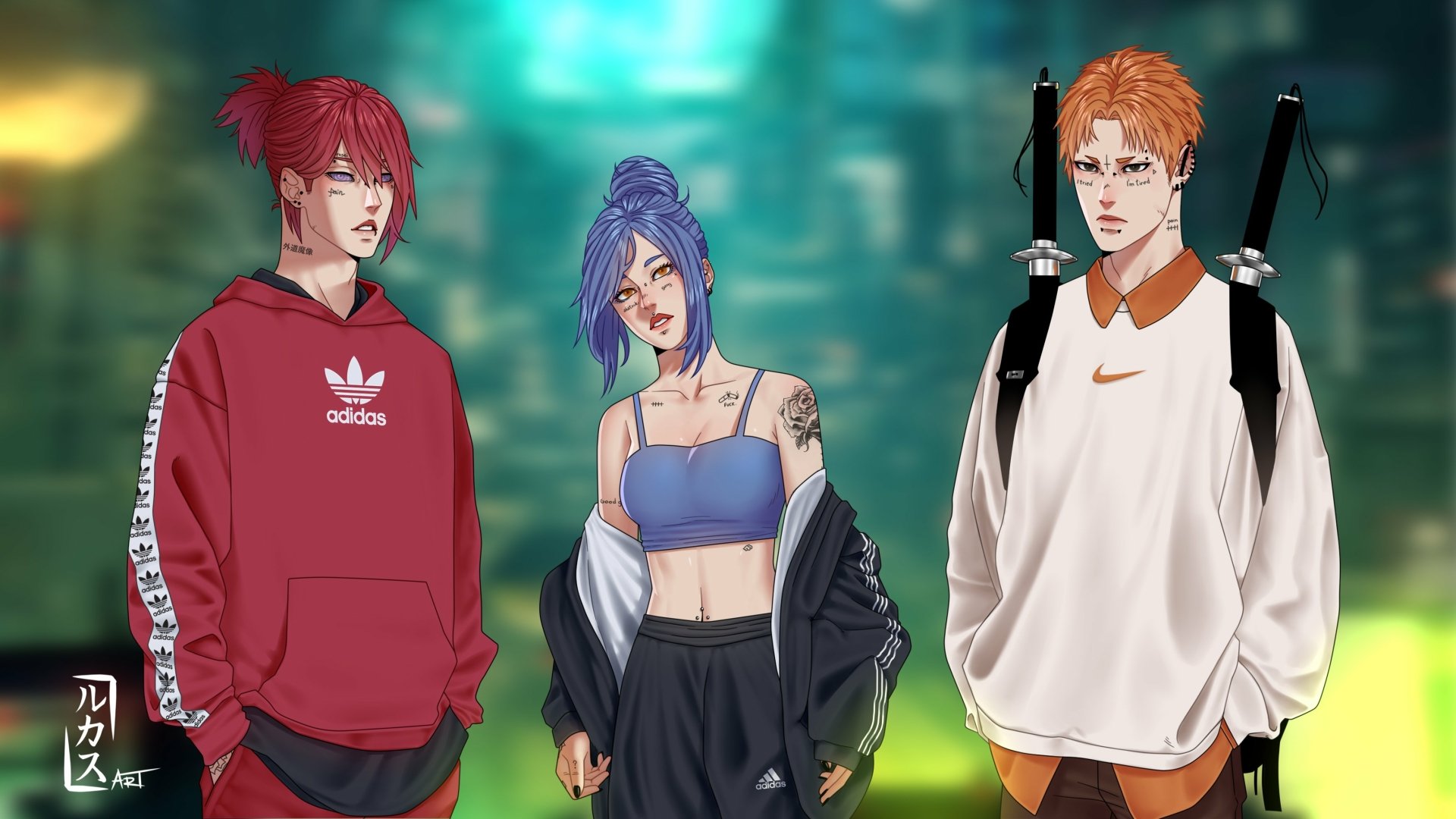 Download Nike Adidas Konan (Naruto) Nagato (Naruto) Pain (Naruto) Anime Naruto HD Wallpaper
