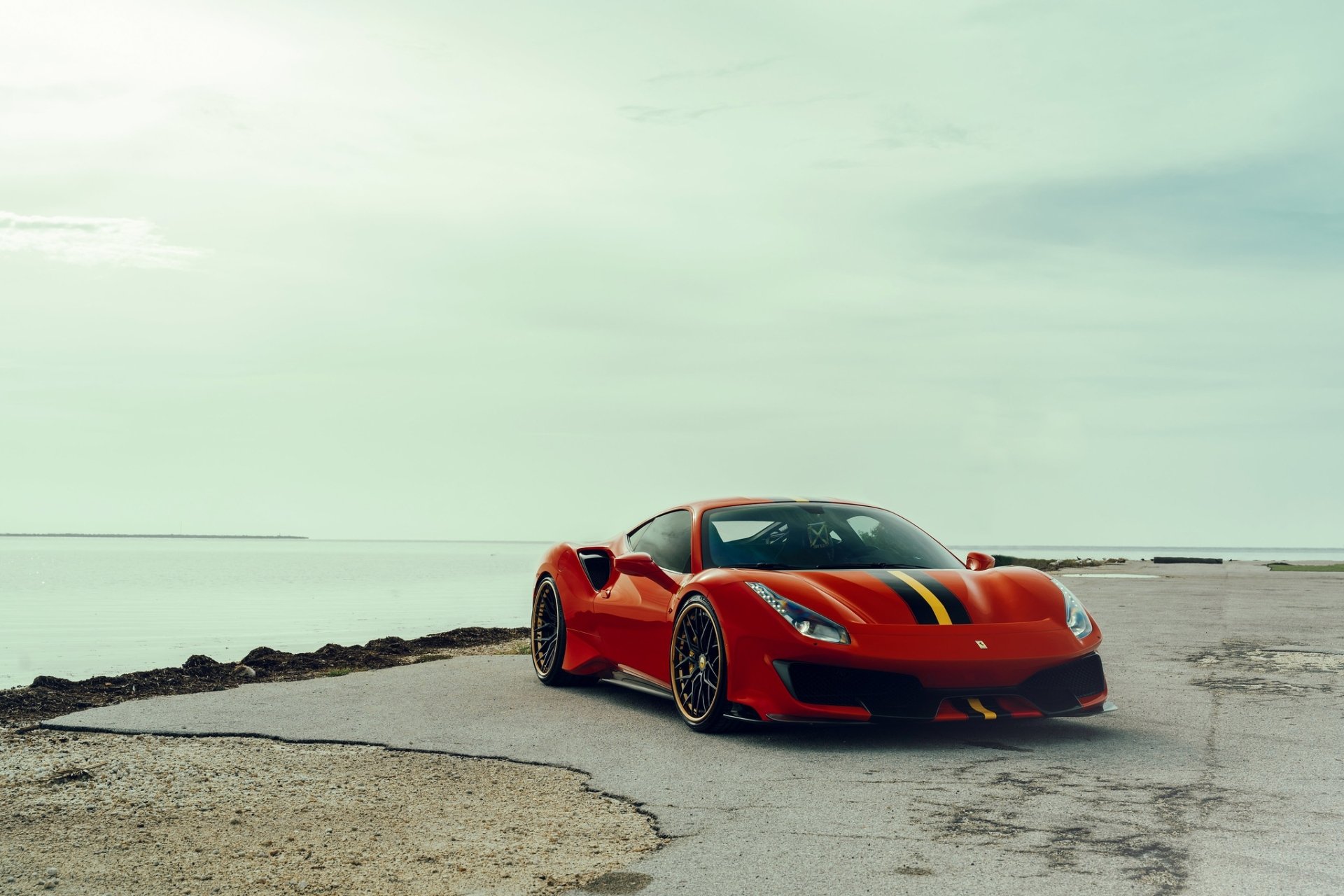 Download Supercar Vehicle Ferrari 488 Pista HD Wallpaper