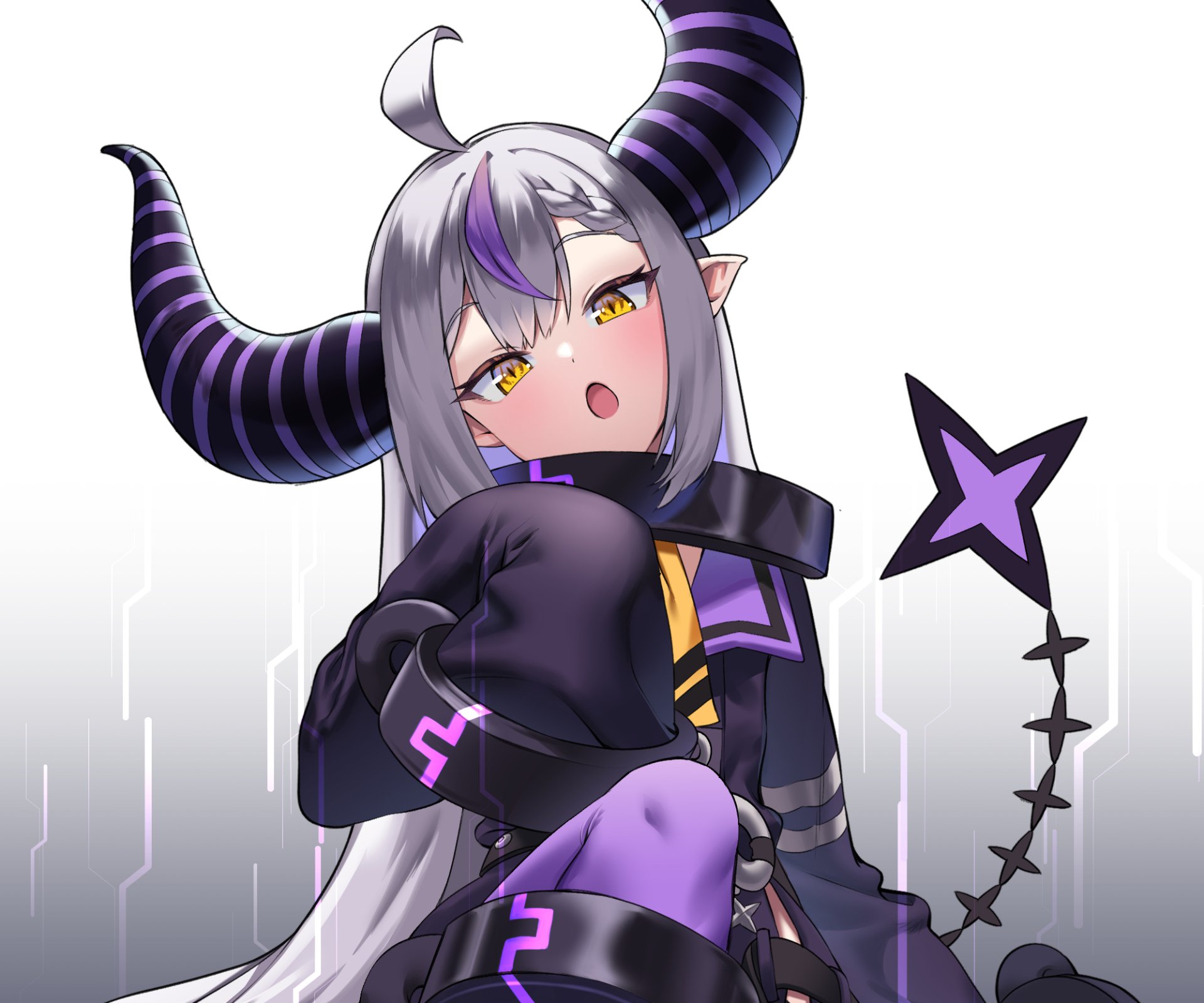 Download Hololive La+ Darknesss (Virtual Youtuber) Anime Virtual Youtuber HD Wallpaper