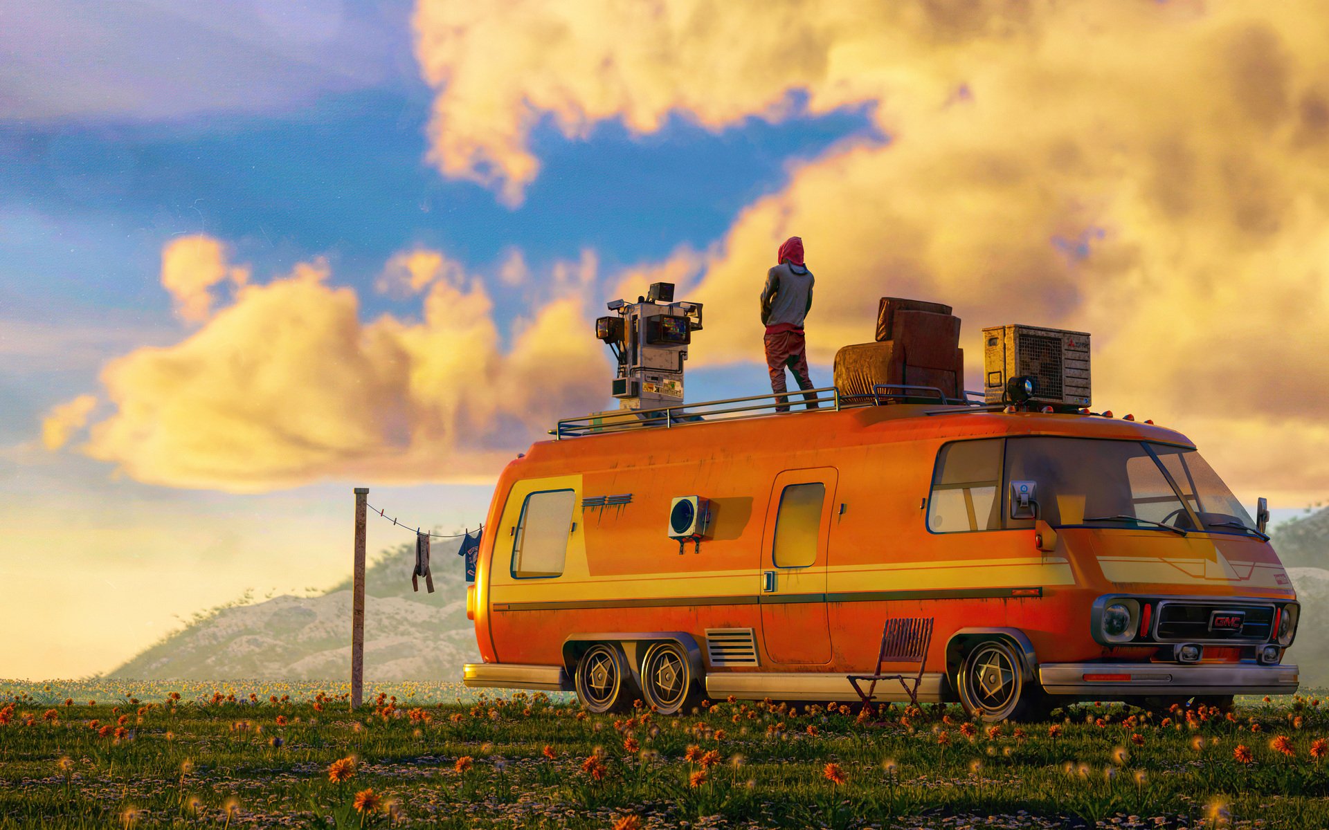 Download Van Sci Fi Vehicle HD Wallpaper by huleeb