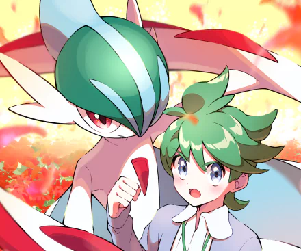 Gallade (Pokémon) Mitsuru (Pokémon) Anime Pokemon HD Desktop Wallpaper | Background Image
