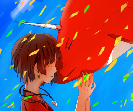 Anime Big Fish & Begonia HD Desktop Wallpaper | Background Image