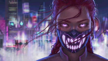 mask Sci Fi woman HD Desktop Wallpaper | Background Image