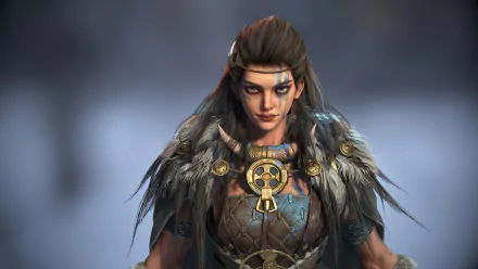 woman warrior fantasy viking HD Desktop Wallpaper | Background Image