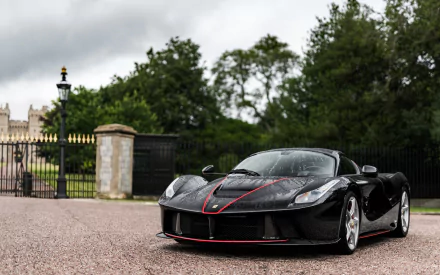 supercar black car vehicle Ferrari LaFerrari Aperta HD Desktop Wallpaper | Background Image
