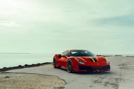 supercar vehicle Ferrari 488 Pista HD Desktop Wallpaper | Background Image