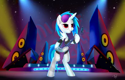 Vinyl Scratch DJ Pon-3 TV Show My Little Pony: Friendship Is Magic HD Desktop Wallpaper | Background Image