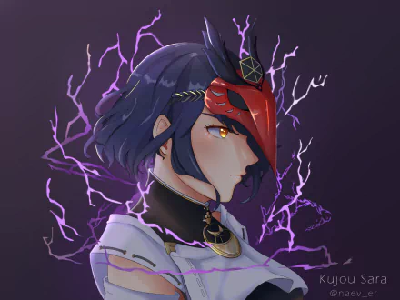 Kujou Sara video game Genshin Impact HD Desktop Wallpaper | Background Image