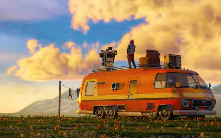 van Sci Fi vehicle HD Desktop Wallpaper | Background Image