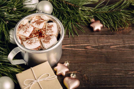 marshmallow food hot chocolate HD Desktop Wallpaper | Background Image