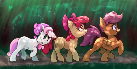 Scootaloo (My Little Pony) Sweetie Belle Apple Bloom TV Show My Little Pony: Friendship Is Magic HD Desktop Wallpaper | Background Image