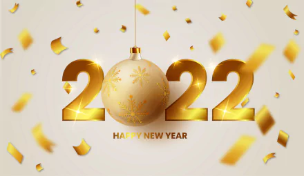 holiday New Year 2022 HD Desktop Wallpaper | Background Image