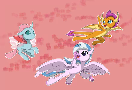Silverstream (My Little Pony: Friendship is Magic) Ocellus (My Little Pony) Smolder (My Little Pony) TV Show My Little Pony: Friendship Is Magic HD Desktop Wallpaper | Background Image