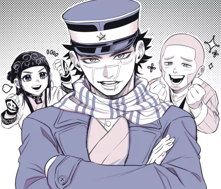 Asirpa (Golden Kamuy) Sugimoto Saichi Shiraishi Yoshitake Anime Golden Kamuy HD Desktop Wallpaper | Background Image