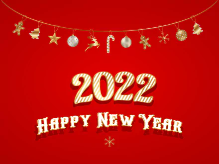  Happy New Year in Red by Satheesh Sankaran