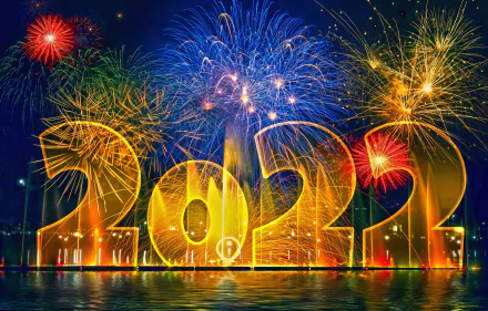  Colorful New Year Fireworks by Gerd Altmann
