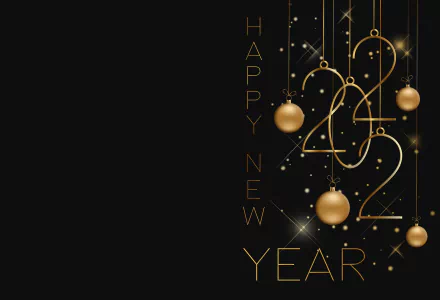  Happy New Year in Black and Gold by _Vane_