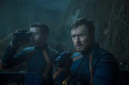 John Robinson Toby Stephens Will Robinson Maxwell Jenkins TV Show Lost In Space HD Desktop Wallpaper | Background Image