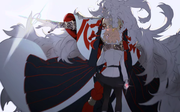 Caster (Fate/Grand Order) Solomon (Fate/Grand Order) Gudako (Fate/Grand Order) Anime Fate/Grand Order HD Desktop Wallpaper | Background Image