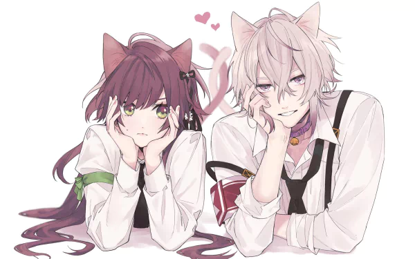 Okazaki Kei Hoshino Ichika video game Collar x Malice HD Desktop Wallpaper | Background Image