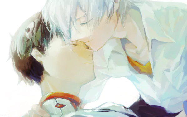 Kaworu Nagisa Shinji Ikari Anime Neon Genesis Evangelion HD Desktop Wallpaper | Background Image