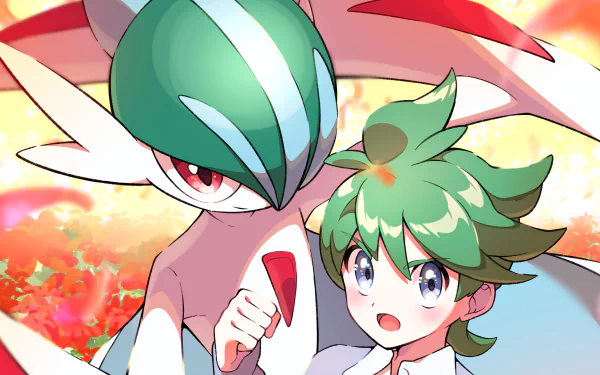 Gallade (Pokémon) Mitsuru (Pokémon) Anime Pokemon HD Desktop Wallpaper | Background Image