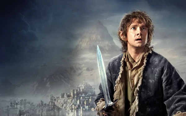 Bilbo Baggins Martin Freeman movie The Hobbit: The Desolation Of Smaug HD Desktop Wallpaper | Background Image