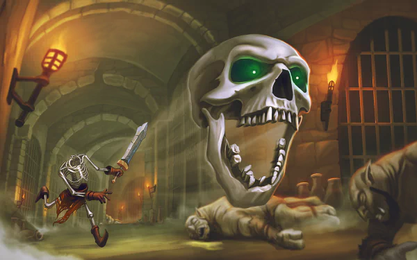 video game Skeletal Avenger HD Desktop Wallpaper | Background Image